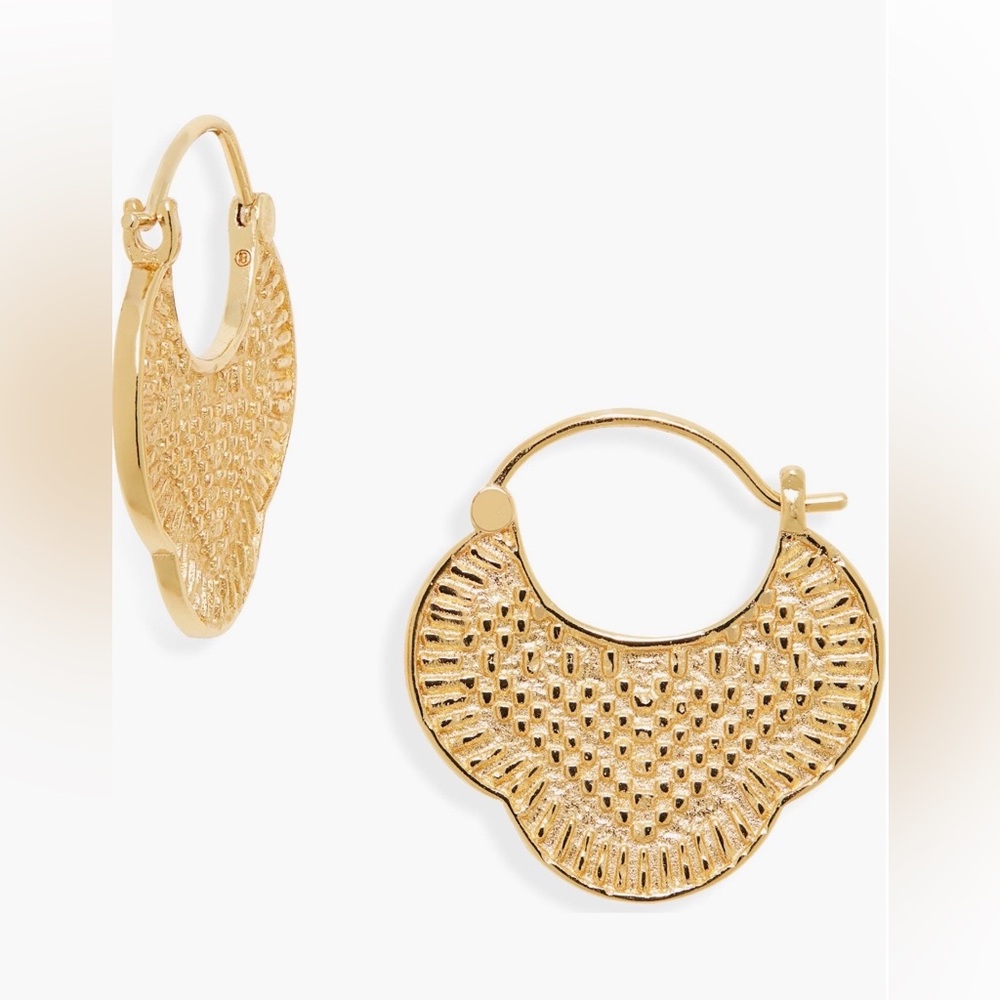 Gojana Maya Profile Hoop Earrings
